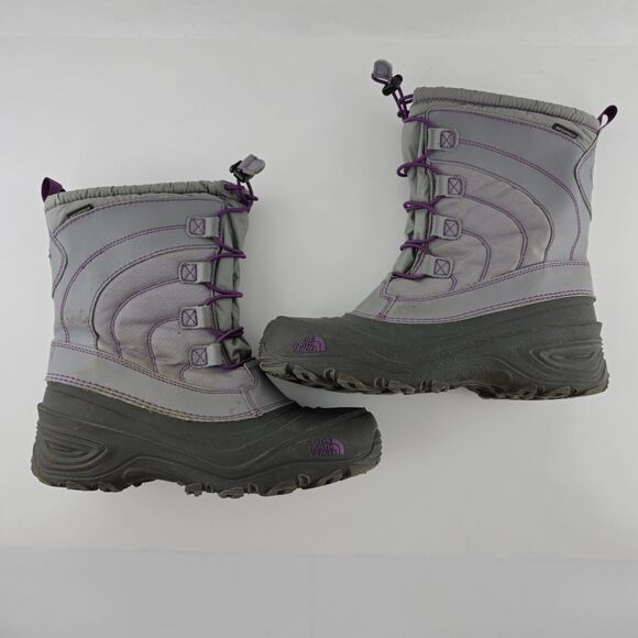 The North Face Girl's Alpenglow IV Lace Insulated Waterproof Winter Boots Size 7 - Picture 9 of 15